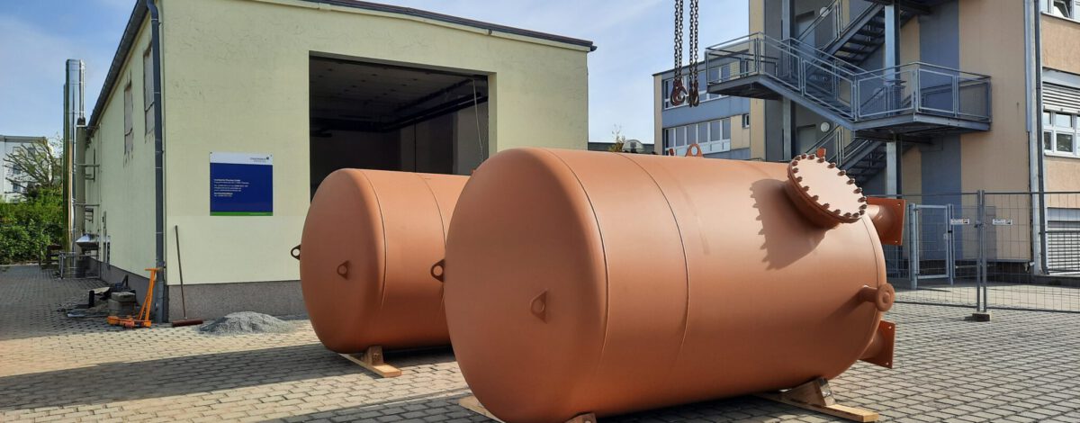 Prenzlau – Anlieferung Pufferspeicher