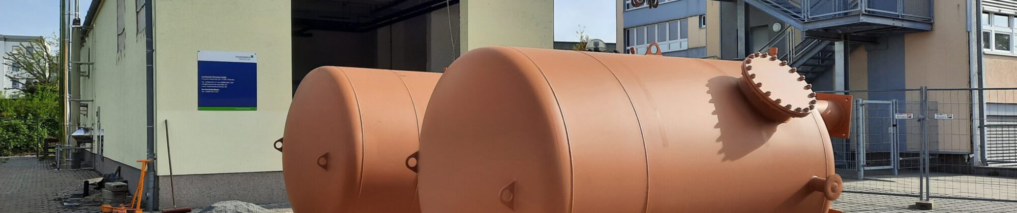 Prenzlau – Anlieferung Pufferspeicher