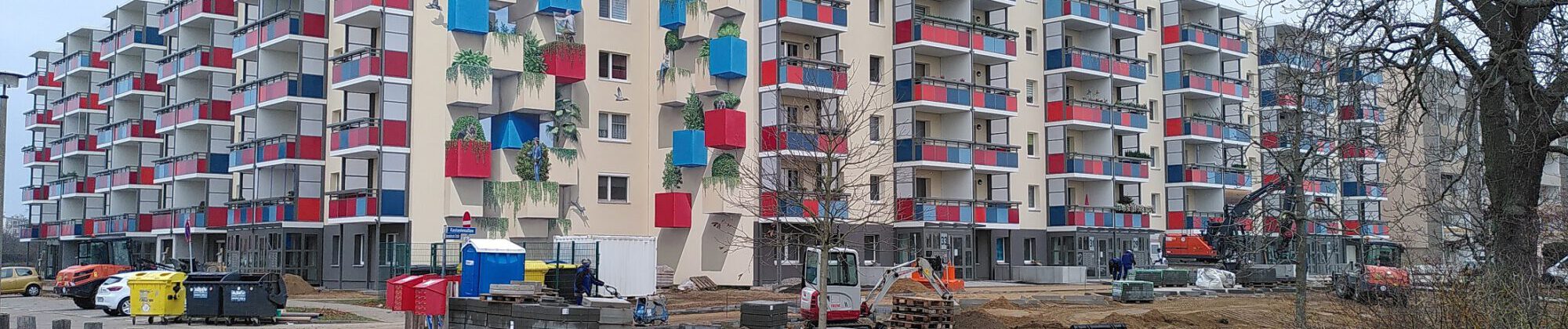 Schwedt Kastanienhöfe im November
