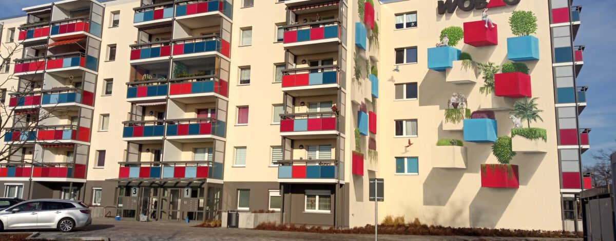 Schwedt Kastanienhöfe im Februar